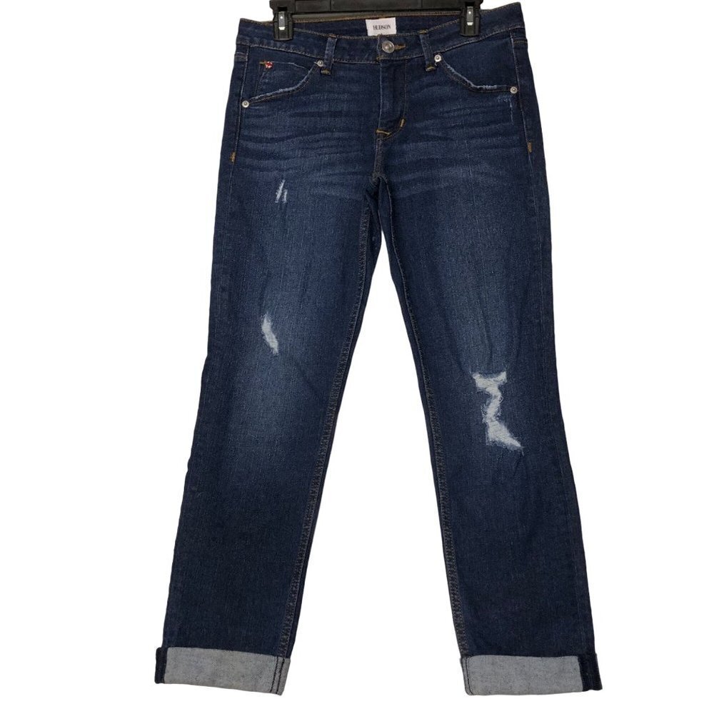 HUDSON BACARA‎  STRAIGHT CROP CUFFED JEANS 29